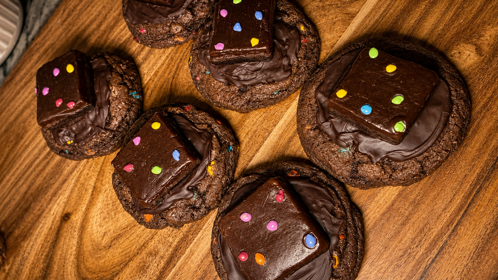 Galaxy Brownie Bomb Cookie