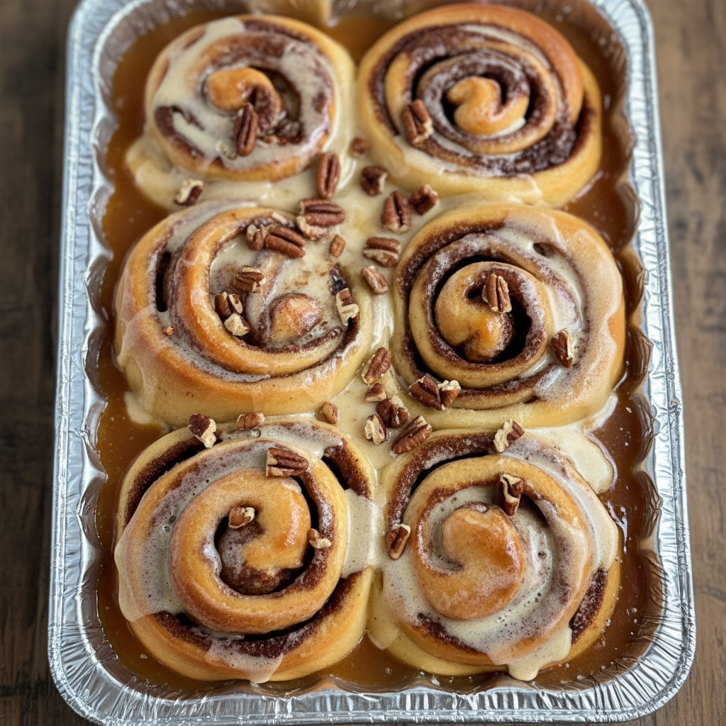 Maple Pecan Cinnamon Roll